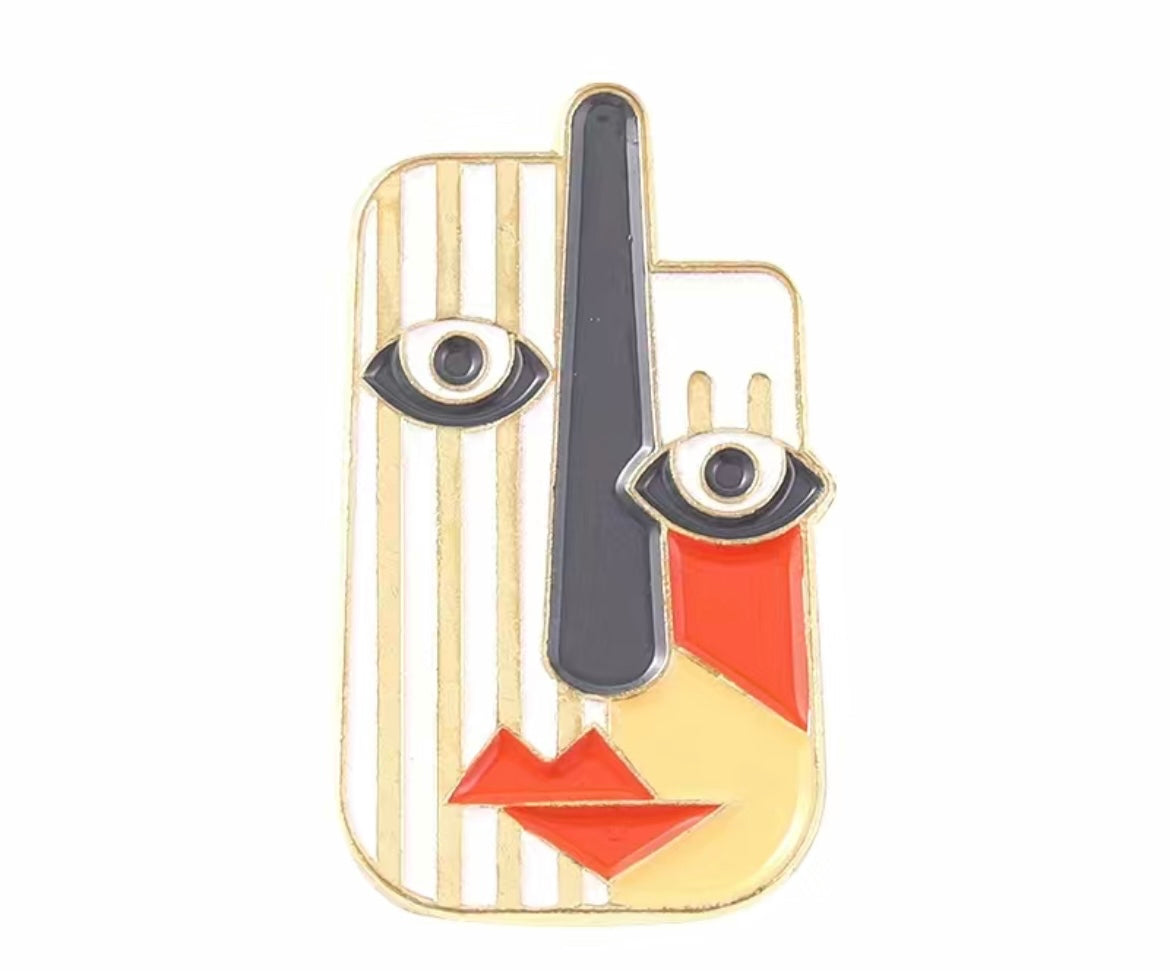 Pin Abstract Face