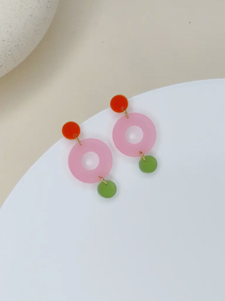 Earrings Colorful Dots