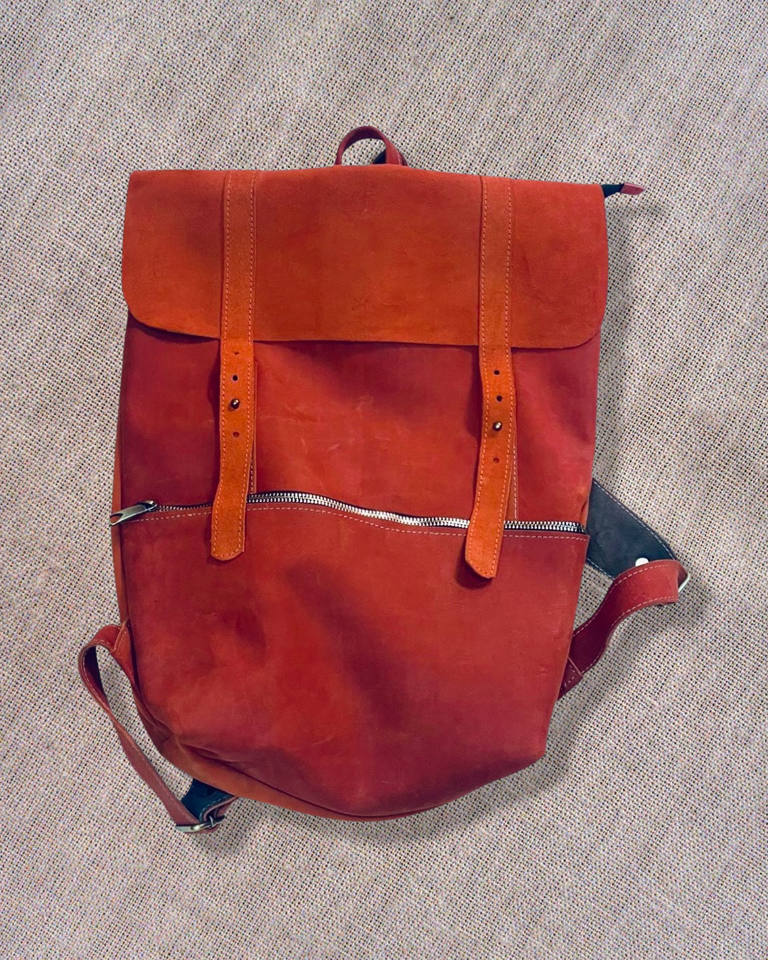 Backpack Leather Zip