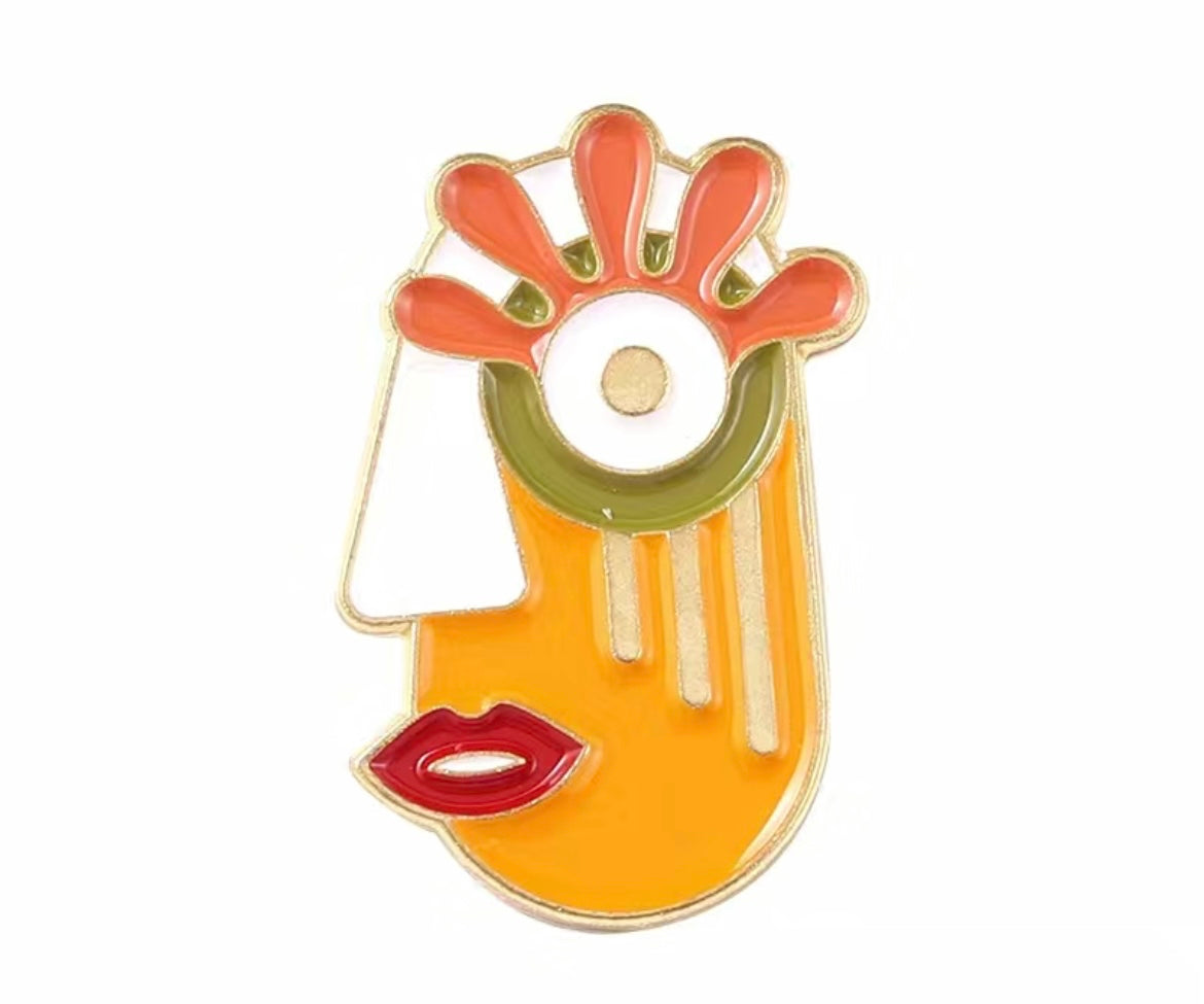 Pin Abstract Face