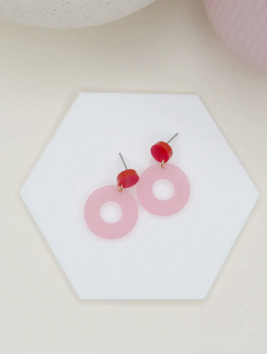 Earrings Colorful Circle