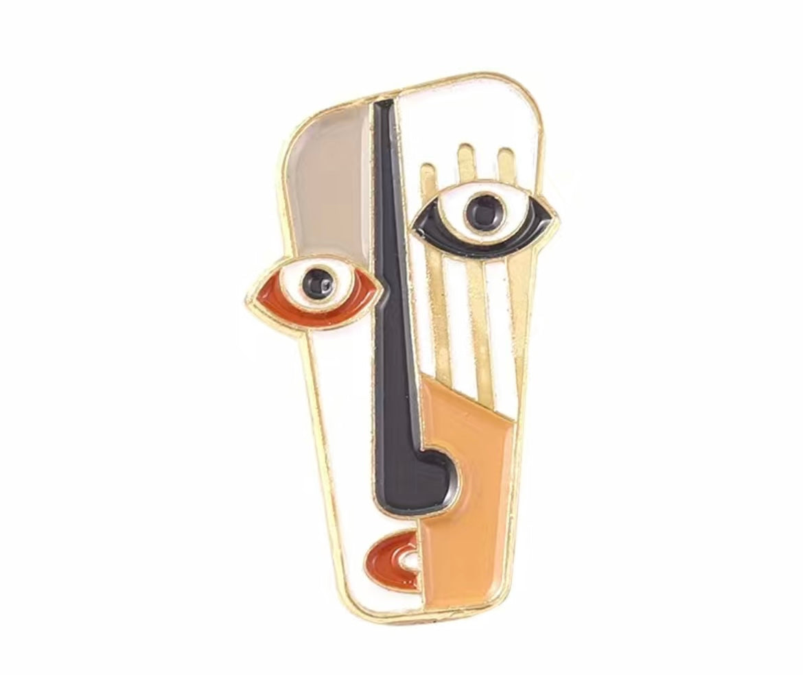 Pin Abstract Face