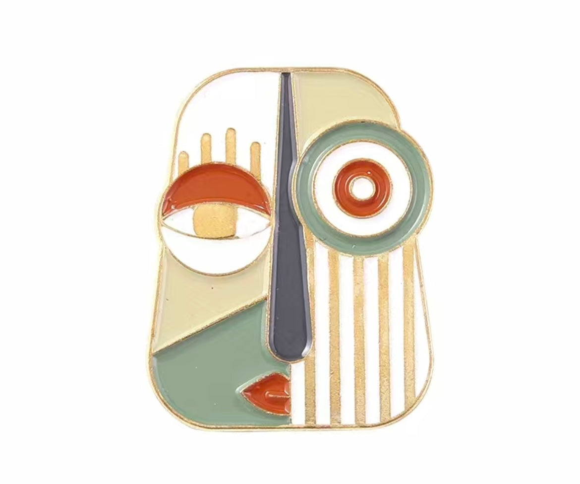 Pin Abstract Face