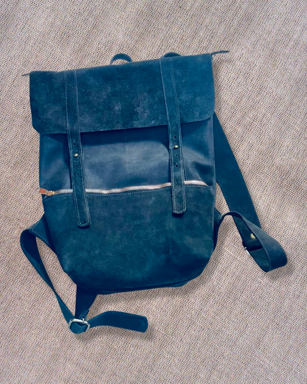 Backpack Leather Zip