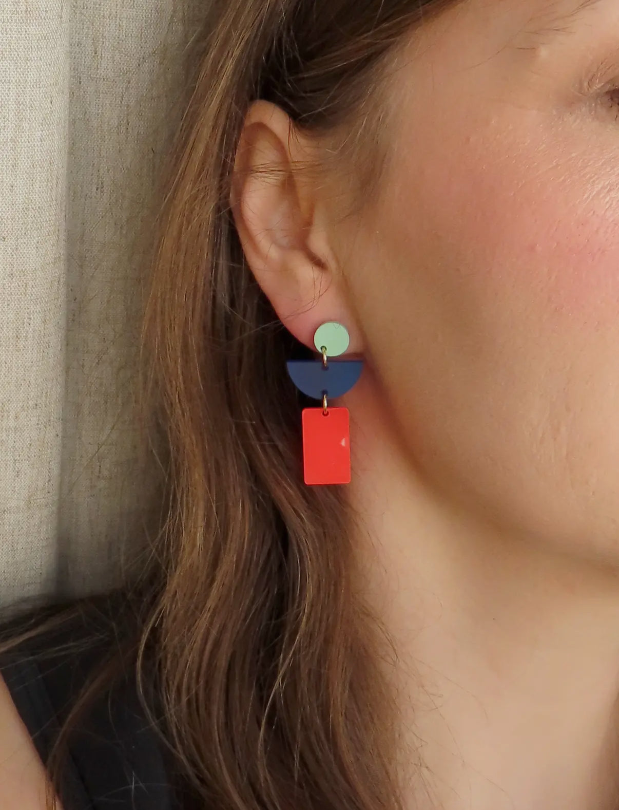 Earrings Colorful Géométrie