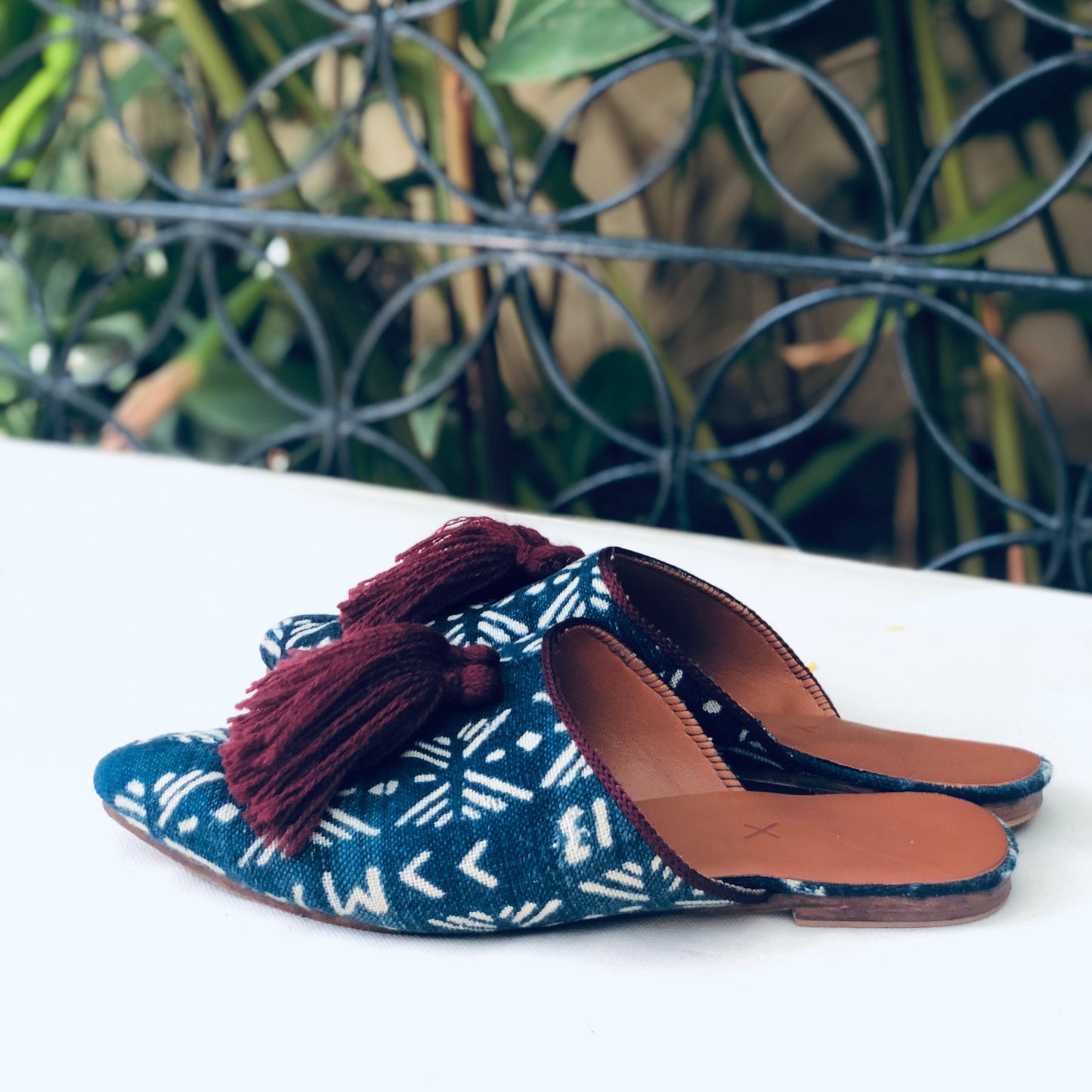 Indigo Slippers - Upcycling