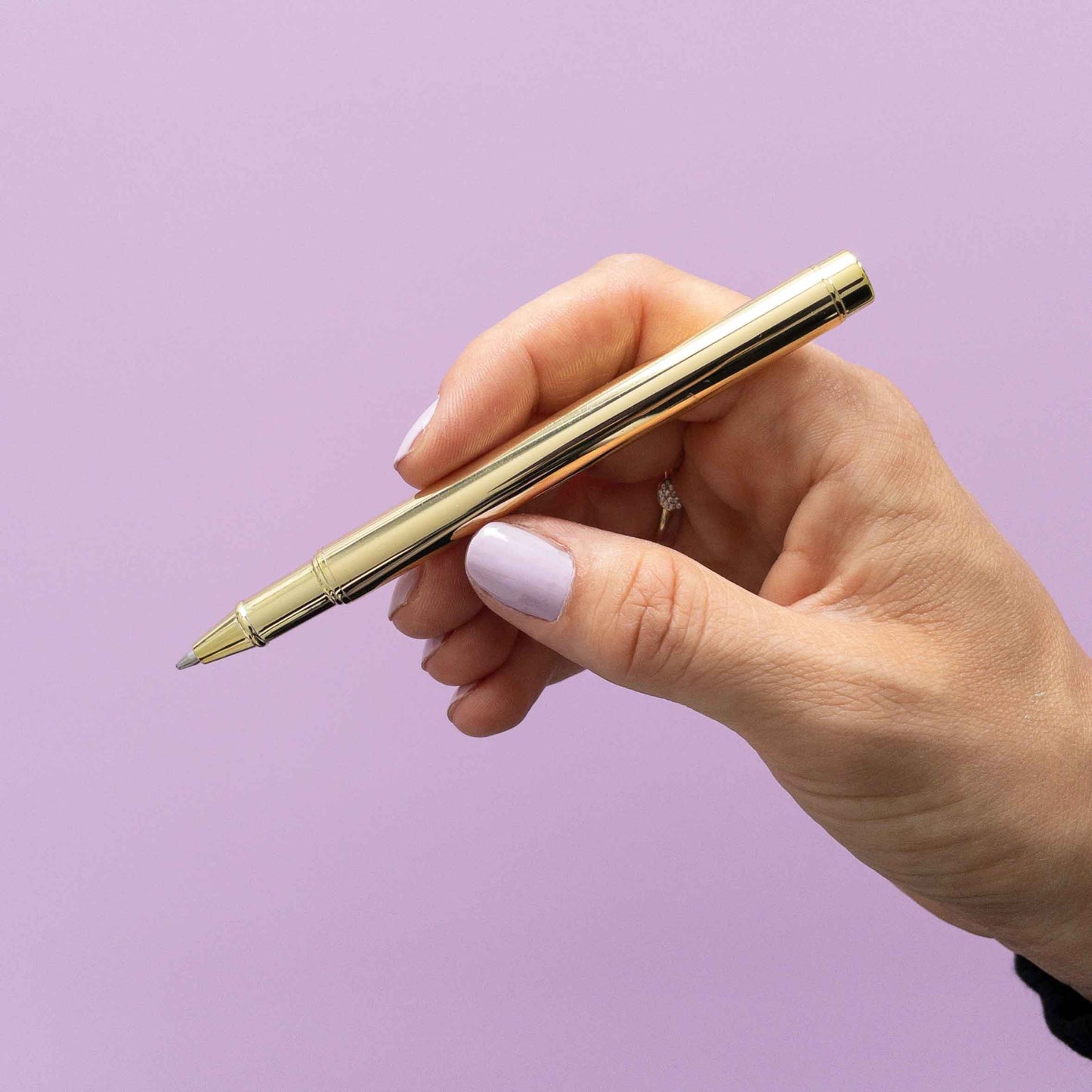 Golden Pen with Black Ink