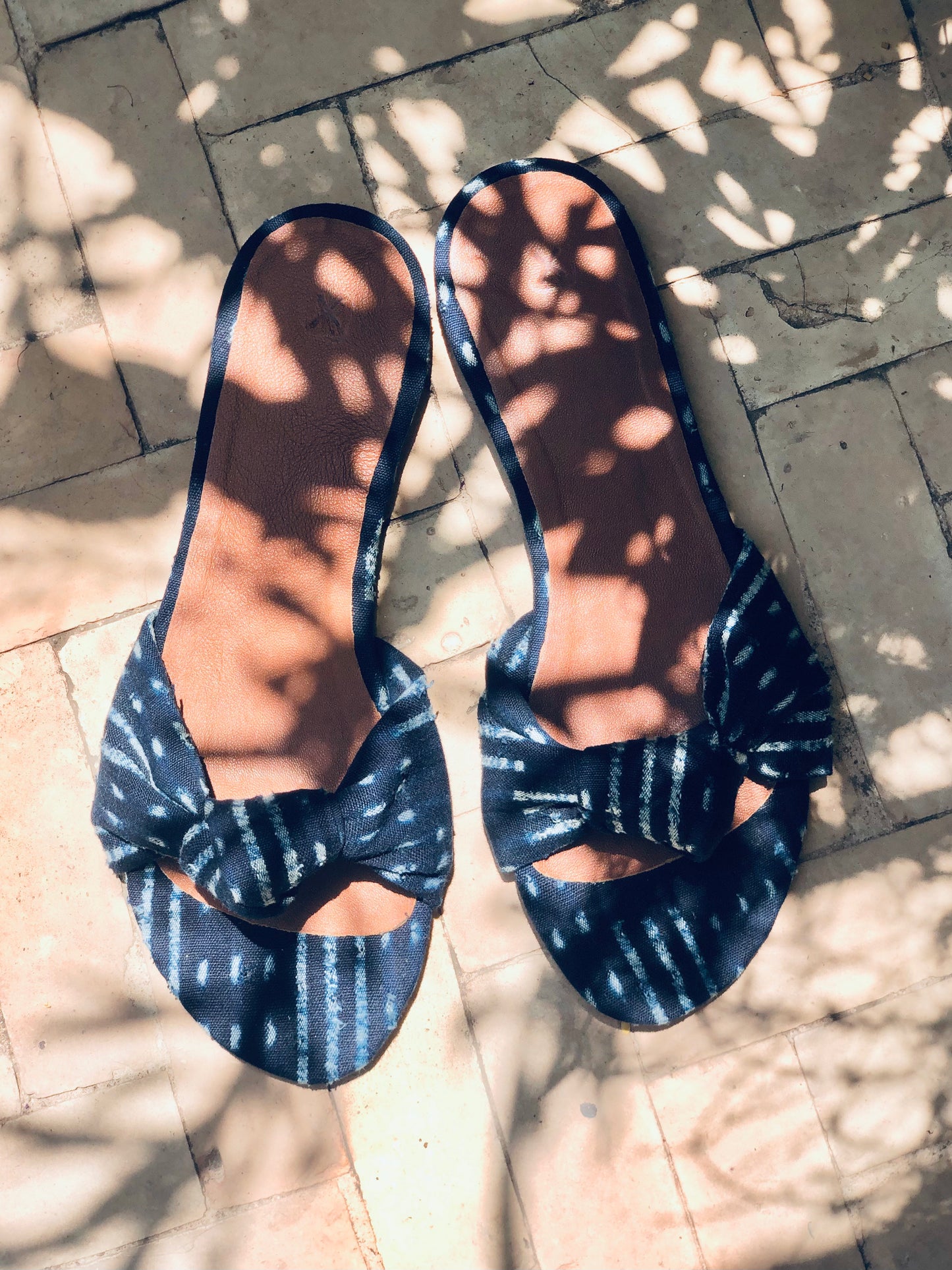 Indigo Sandals - Upcycling