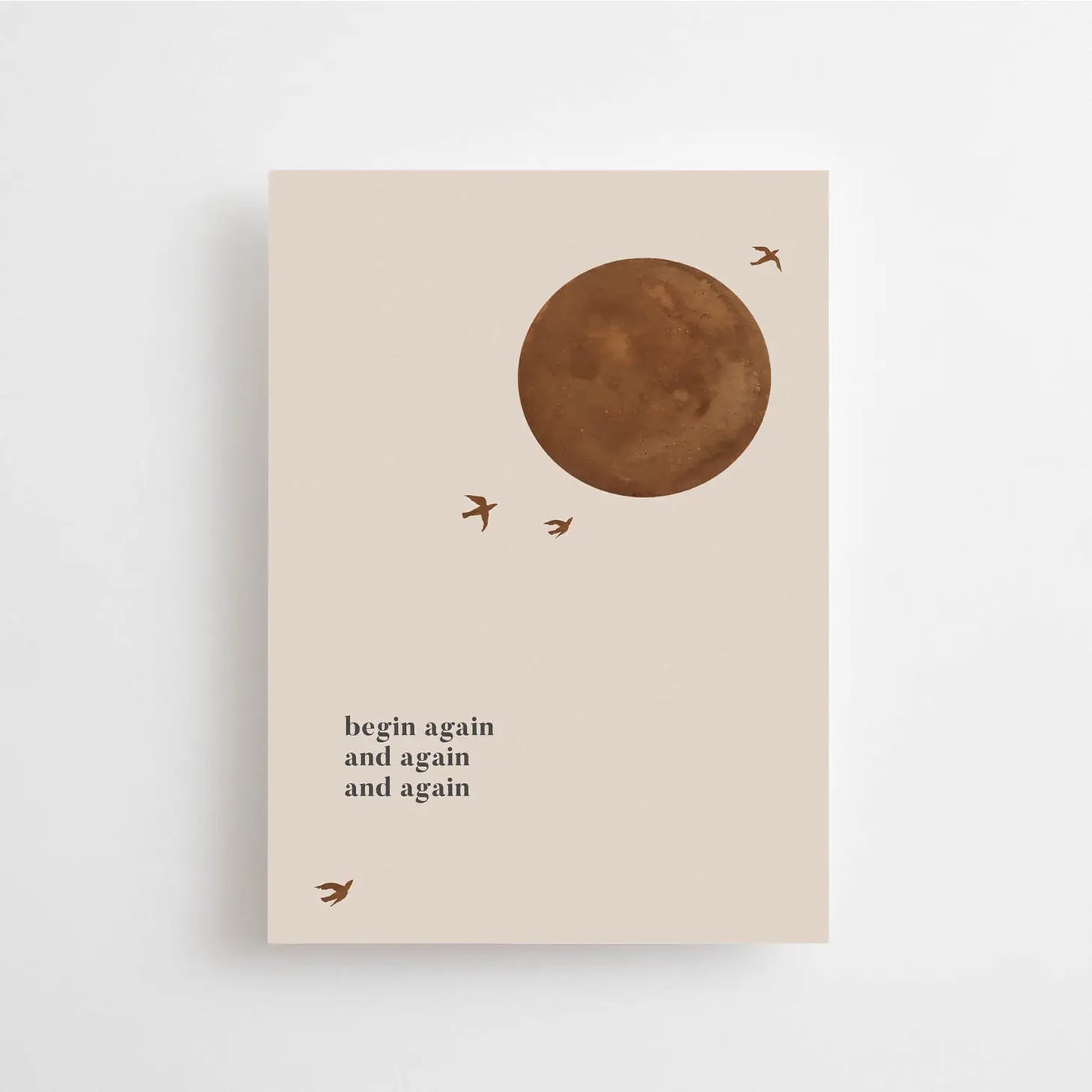 Post Card Begin Again
