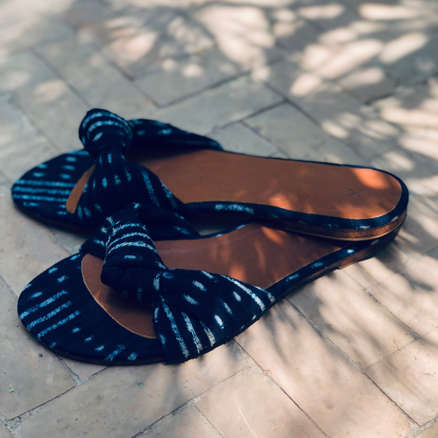 Indigo Sandals - Upcycling