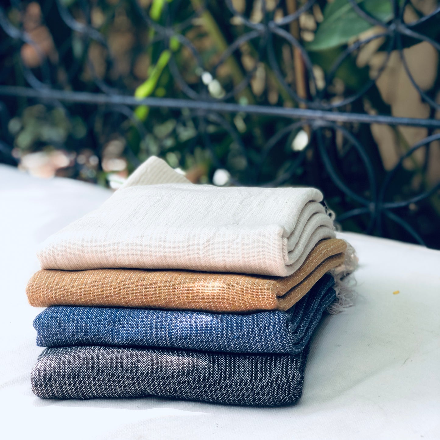 Linen Scarf Striped