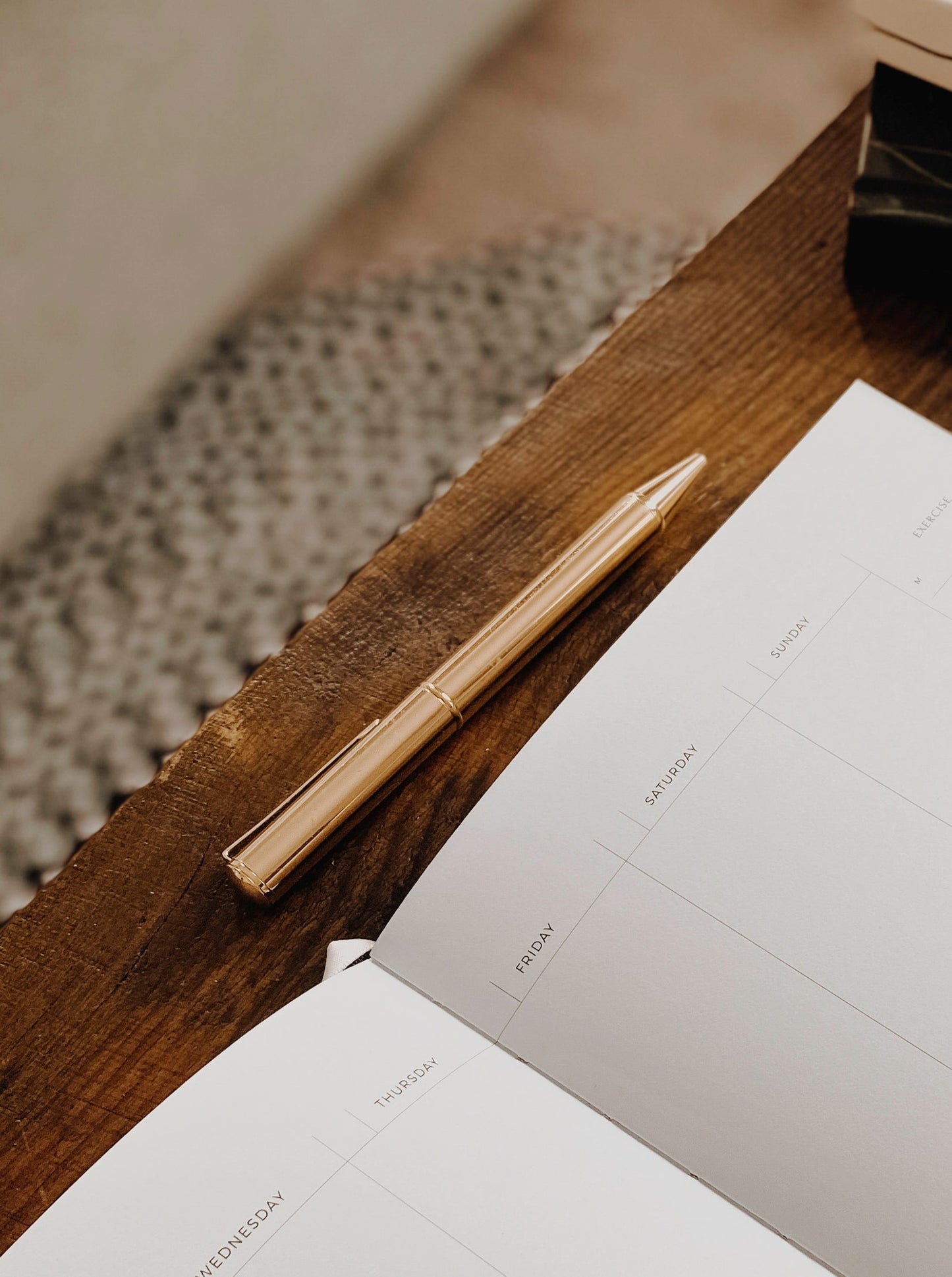 Golden Pen with Black Ink