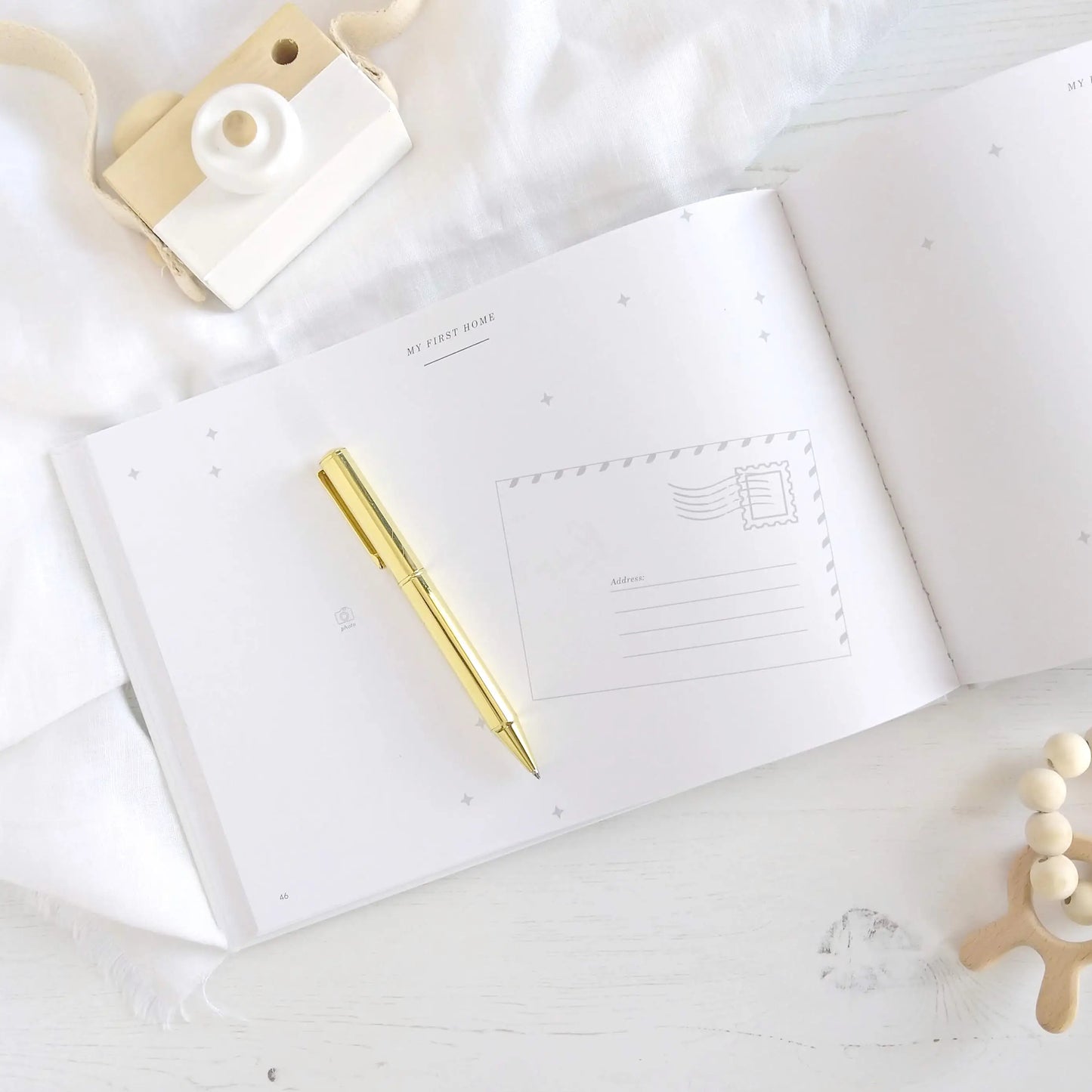 Golden Pen with Black Ink