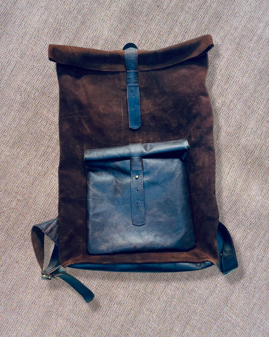 Backpack Leather Roll