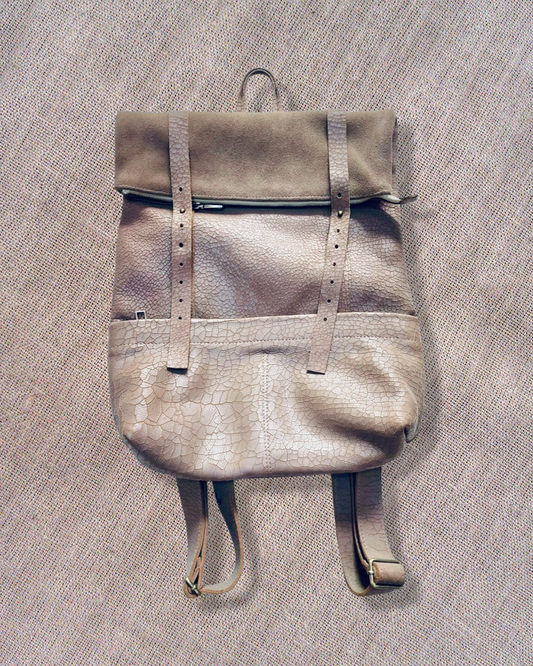 Backpack Leather Zip